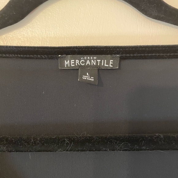 J. Crew Velvet Black Bodysuit - Picture 2 of 3